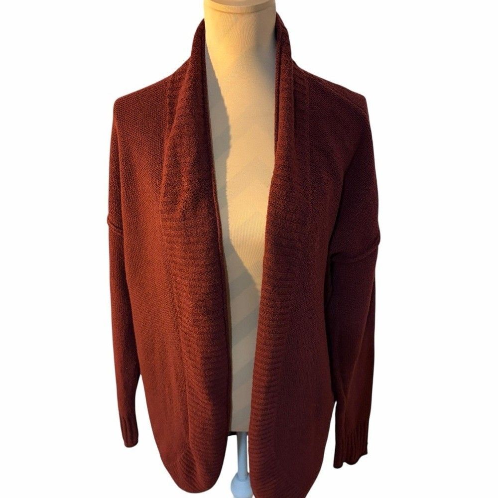 Olive & Oak Deep Red Cardigan Sweater